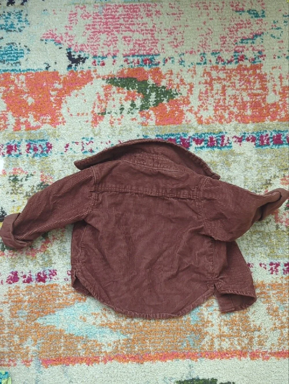 Carter's Newborn Brown Corduroy Jacket Set With Onesie & Jeans
